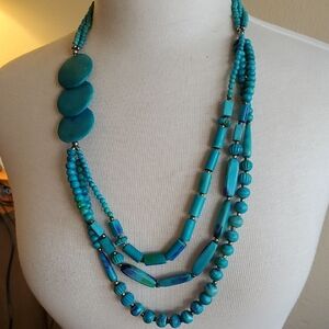 Vintage Turquoise Multi-Strand Necklace